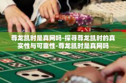 尊龙凯时是真网吗-探寻尊龙凯时的真实性与可靠性-尊龙凯时是真网吗
