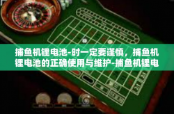 捕鱼机锂电池-时一定要谨慎，捕鱼机锂电池的正确使用与维护-捕鱼机锂电池