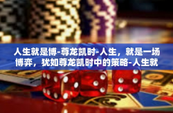 人生就是博-尊龙凯时-人生，就是一场博弈，犹如尊龙凯时中的策略-人生就是博-尊龙凯时